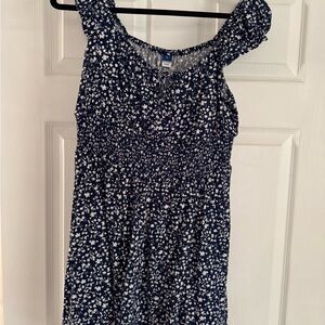 Old Navy Blue and White Floral Dress